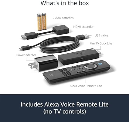 FIRE TV STICK LITE C/CONTROL D/VOZ POR ALEXA AMAZON B091G4YP57