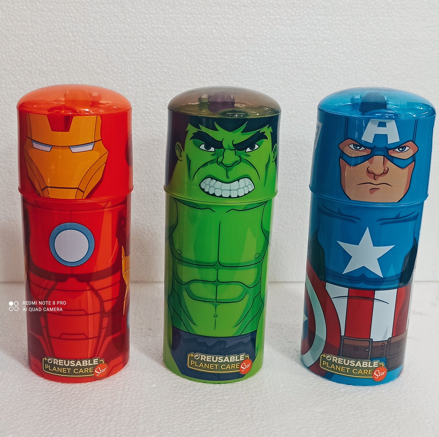 BOTELLA 350MLCAPITAN AMERICA 53850/HULK 53852/IRON MAN 53851