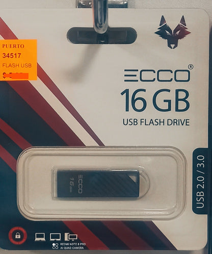 FLASH USB  8 GB - 16GB ECCO 41428