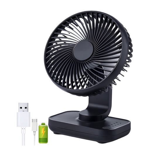 MINI VENTILADOR PORTATIL P/ESCRITORIO RECARGABLE