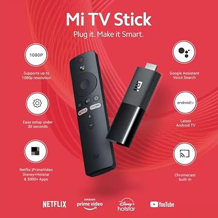 MI TV STICK FULL HD, HDR HDMI QUAD CORE DDR4, BT, WIFI, XIAOMI MDZ24AA