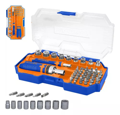 SET DESTORNILLADOR 43 PCS CR-V WADFOW